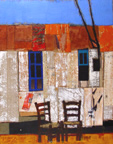 Oil - Houses and Chairs