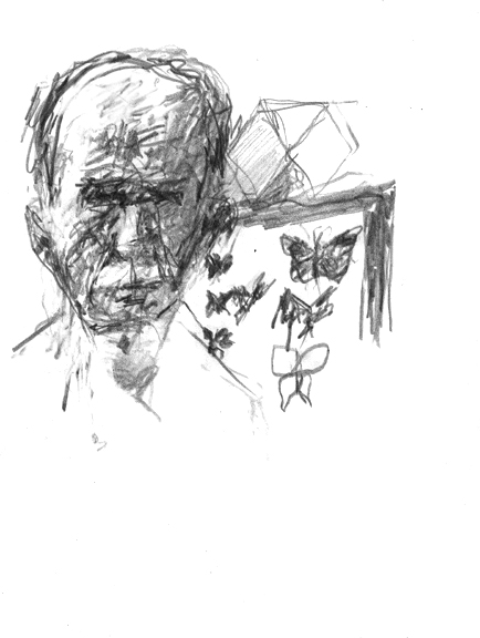 Self-Portrait with Butterflies