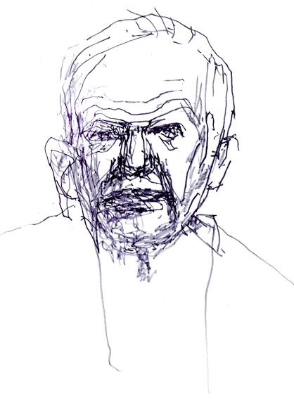 Self-Portrait Black Ink I