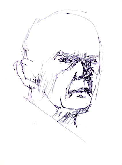 Self-Portrait Black Ink II