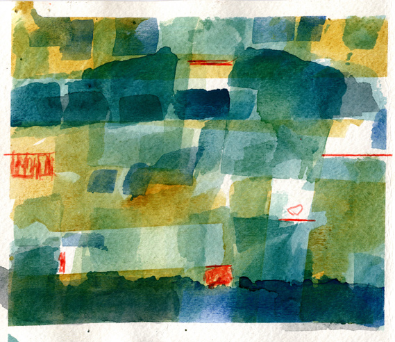 Watercolor Grid Four