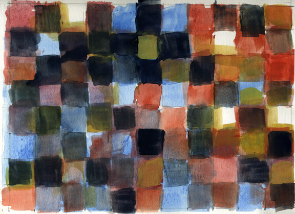 Watercolor Grid Eleven