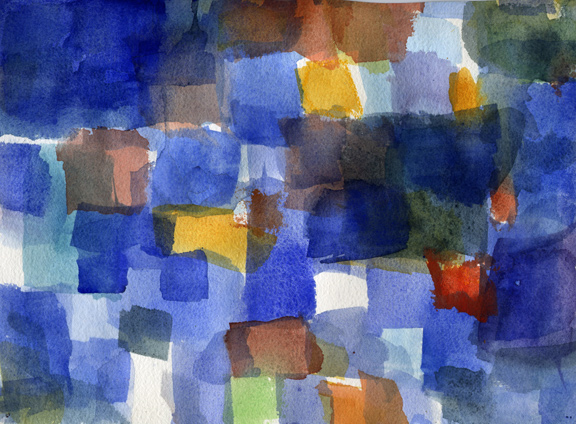 Watercolor Grid Sixteen