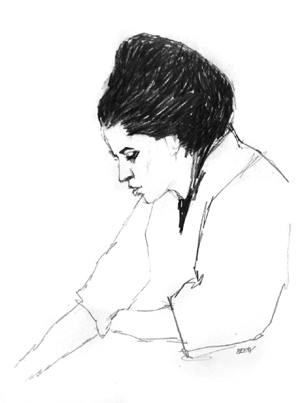 Female Model Left Profile