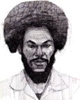 Man With Afro - Frontal View